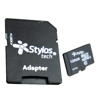 Memorias Flash | STYLOS STMSD1281B — Memoria Flash STMS1281B, 128GB MicroSDHC Clase 10