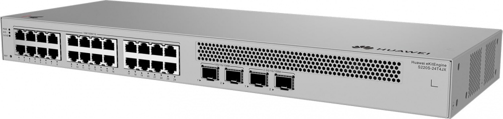 Switches | HUAWEI S220S-24T4JX — Switch , 24 Puertos Gigabit Ethernet 10/100/1000, 2 Puertos SFP, 2 Puertos SFP+, 98 Gbp/s, 16000 Entradas, Administrado