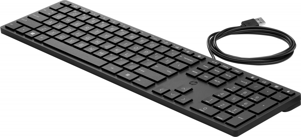 Teclados | HP 9SR37UT — Teclado 320K, Alámbrico, USB, Negro, Español