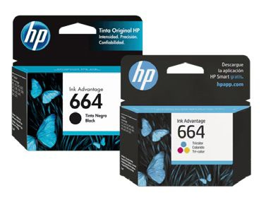 Cartuchos | HP HP664-KIT — Cartucho 664 Tricolor, 2ml - 2 Piezas