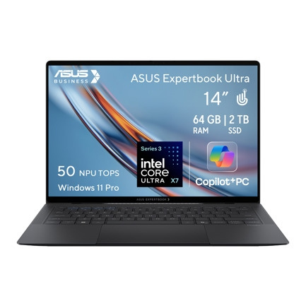 Laptops | ASUS B9406CAA-X764G2T-P1 — Laptop ExpertBook Premium B9406CAA, 14" 2880x1800, Intel Core Ultra X7 358H, 64GB, 2TB SSD, Windows 11 Pro, Español
