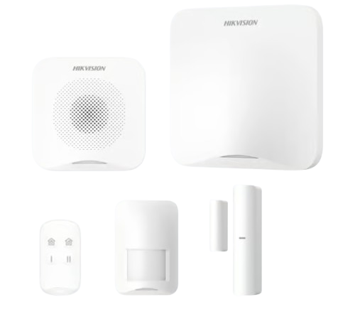 Kits de Alarma | HIKVISION AXHOME-KIT-GSM-PIR-CAM — Kit Sistema de Alarma , Inalámbrico, 16 Zonas de Alarma, 1 Sensor de Movimiento, 2 Sensores Puerta/Ventana, con Panel de Control