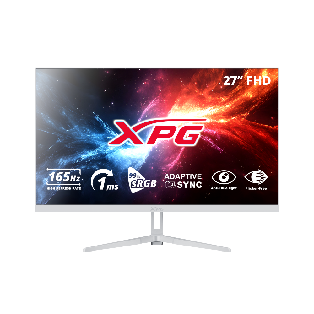Monitores | XPG RIFT R27F6-WHCMX — Monitor Gamer RIFT R27F6 LCD 27", 1920x1080 Full HD, FreeSync, 165Hz, HDMI/DisplayPort, Blanco