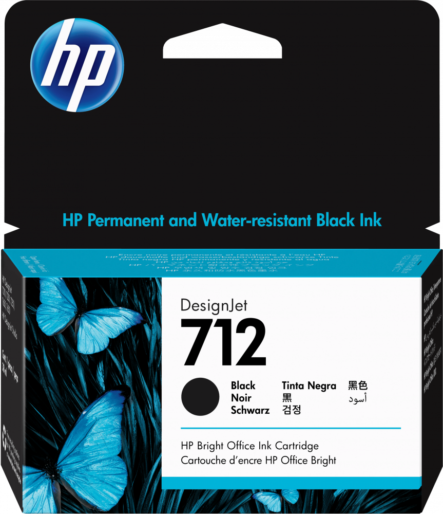 Cartuchos | HP 3ED70A — Cartucho 712 Negro, 38ml