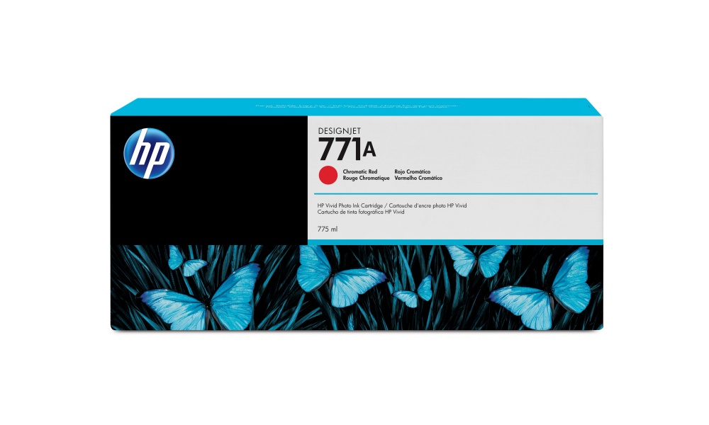 Cartuchos | HP B6Y16A — Cartucho 771A Rojo Cromático 775ml