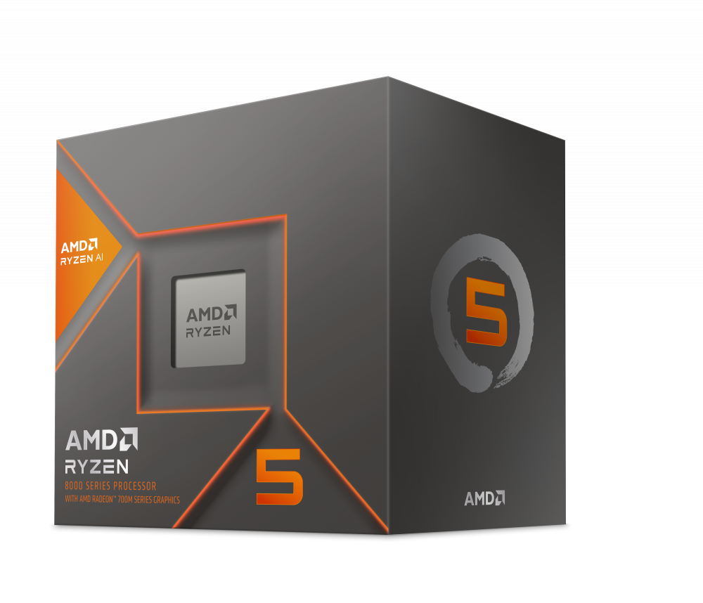 Procesadores para PC | AMD 100-100001237BOX — Procesador Ryzen 5 8600G con Radeon Graphics, Socket AM5, 5GHz, 6 Núcleos, 16MB Caché - Incluye Disipador