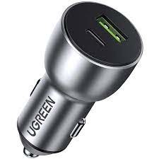 Cargadores de Dispositivos Móviles | UGREEN 60980 — Cargador para Auto , 42.5W, 1x USB-A, 1x USB-C, Negro