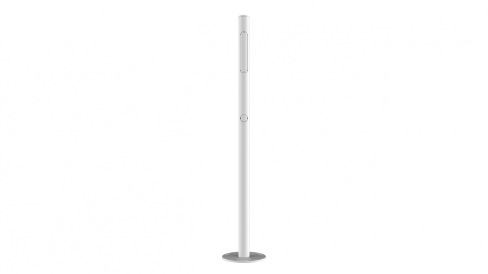 Brazos y Soportes | HIKVISION ESP-L1300-R117(TCG225) — Poste para Videovigilancia, 1.3 Metros, Blanco - Compatible con DS-TCG405-E/K
