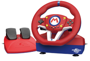 Volantes para Simulador | HORI 810050914383 — Volante + Pedales Mario Kart Pro Mini, Nintendo Switch
