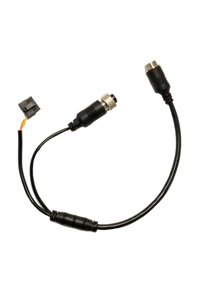 Cables y Adaptadores | DAHUA AUTOMOTIVE CABLE-300MM — Cable Convertidor M12 7 Pines Macho - M12 4 Pines Hembra, 30cm, Negro