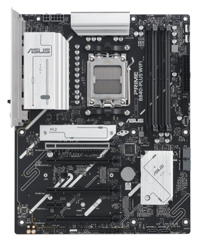 Tarjetas Madre | ASUS 90MB1IZ0-MVAAY0 — Tarjeta Madre Prime B840-PLUS WIFI, ATX, Socket AM5, AMD B840, 192GB DDR5, HDMI/DP para AMD