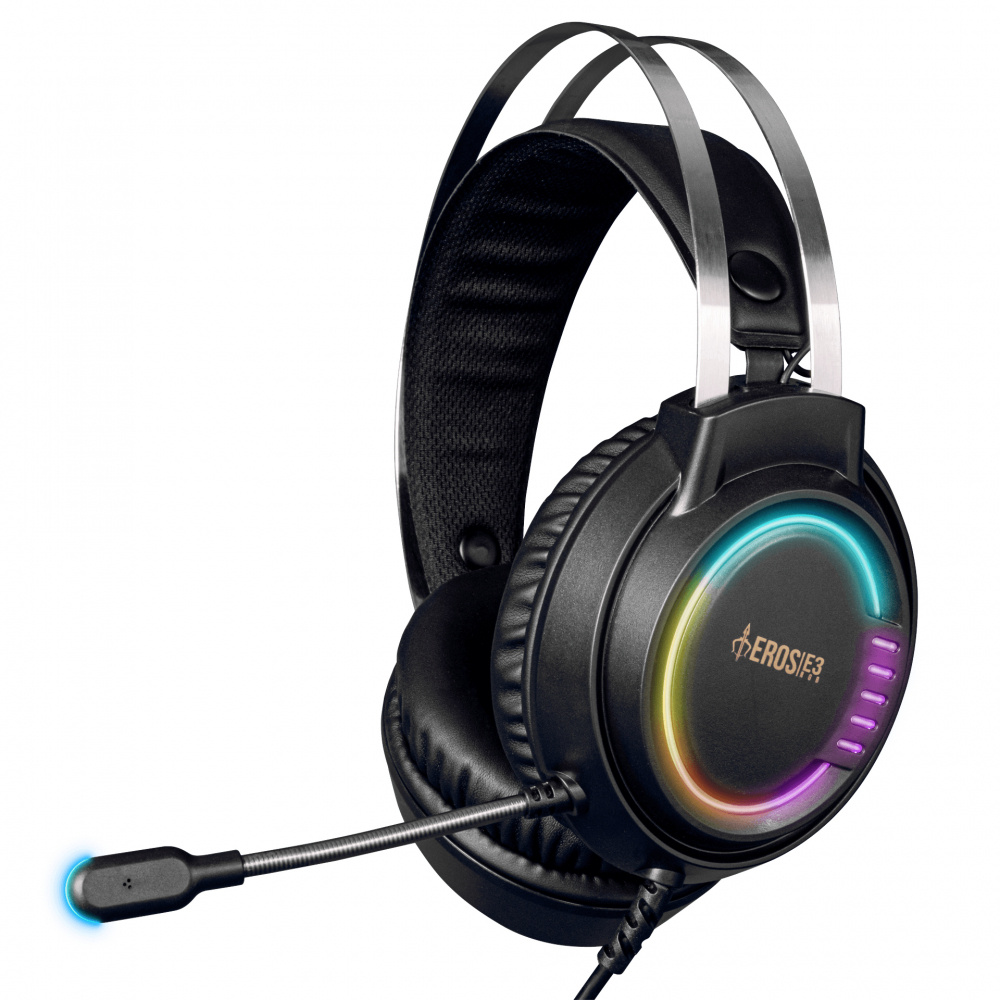 Audífonos | GAMDIAS EROS E3 — Audífonos Gamer , Alámbrico, 1.8 Metros, 3.5mm/USB, Negro