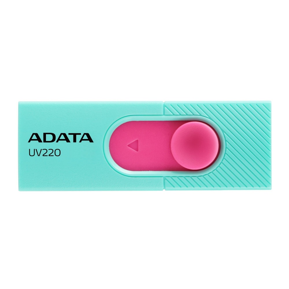 Memorias USB | ADATA AUV220-32G-RGNPK — Memoria USB UV220, 32GB, USB 2.0, Rosa/Turquesa