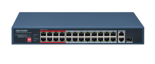Switches | HIKVISION DS-3E0326P-E/M(C) — Switch , 1 Puertos Gigabit Ethernet 10/100/1000 24 x PoE Activo 230W, 8.8 Gbit/s, 8000 Entradas, No Administrado