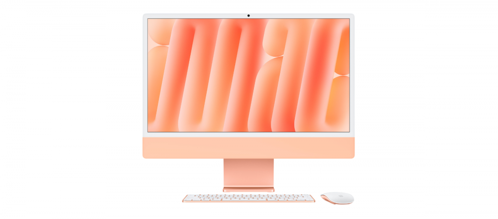 iMac | APPLE IM_M4_16GB_256GB_8N_8G_83D2_24_NA — iMac Retina 24", M4 (CPU 8 Núcleos y GPU 8 Núcleos), 16GB, 256GB, Naranja