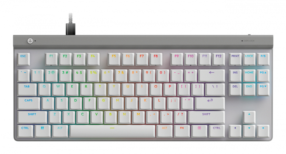 Teclados | LOGITECH 920-012869 — Teclado Gamer G515 LED RGB TKL, Teclado Mecánico, Tactile, Alámbrico, USB, Blanco, Inglés