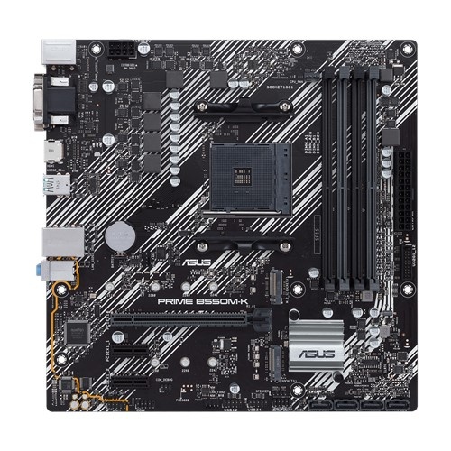 Tarjetas Madre | ASUS 90MB14V0-M0EAY0 — Tarjeta Madre Micro ATX PRIME B550M-K, S-AM4, AMD B550, HDMI, 128GB DDR4 para AMD ― Requiere Actualización de BIOS para la Serie Ryzen 5000