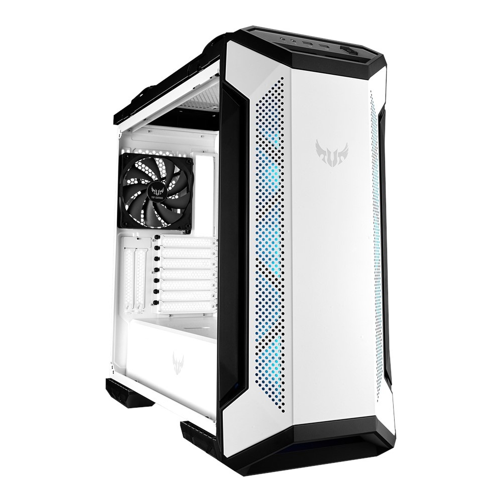 Gabinetes | ASUS 90DC0013-B40000 — Gabinete TUF Gaming GT501, Midi-Tower, ATX/EATX/Micro-ATX/Mini-ITX, USB 3.0, sin Fuente, 4 Ventiladores Instalados, Blanco