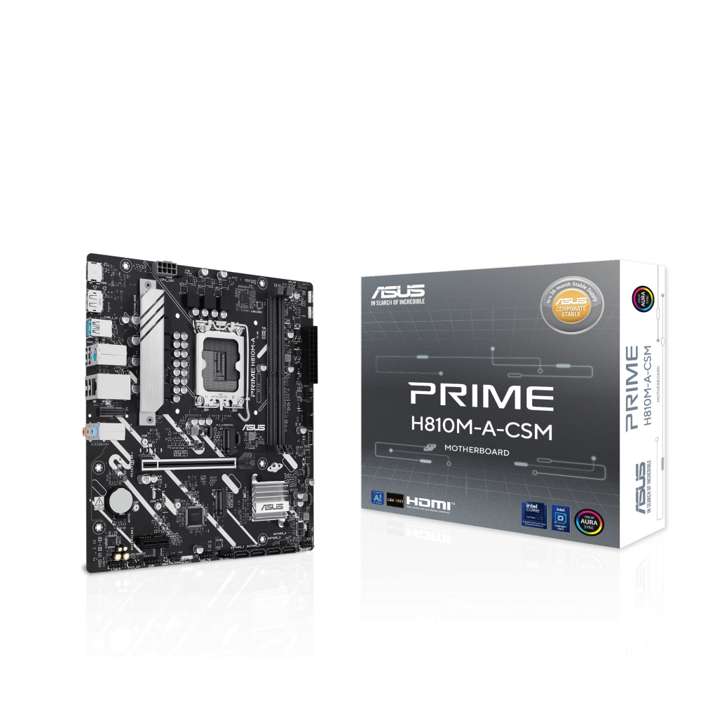 Tarjetas Madre | ASUS 90MB1KK0-MVAAYC — Tarjeta Madre H810M-A WIFI, Micro-ATX, LGA 1851, Intel H810, 128GB DDR5, HDMI/DP para Intel