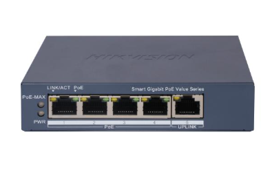Switches | HIKVISION DS-3E1505P-EI/M — Switch , 5 Puertos Gigabit Ethernet 10/100/1000, 10 Gbit/s, 2000 Entradas, Administrado
