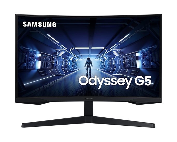 Monitores | SAMSUNG LC27G55TQWLXZX — Monitor Gamer Curvo Odyssey G5 LED VA 27", 2560x1440, FreeSync, 144Hz, HDMI/DisplayPort, Negro