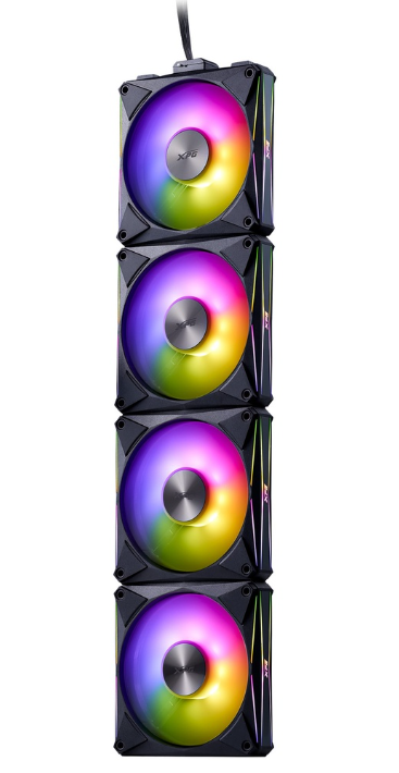 Ventiladores | XPG HURRICANEMAG120ARGBPWM4C-BKCWW — Ventilador HURRICANE MAG 120 ARGB PWM, 120mm, 2000RPM, ARGB, Negro