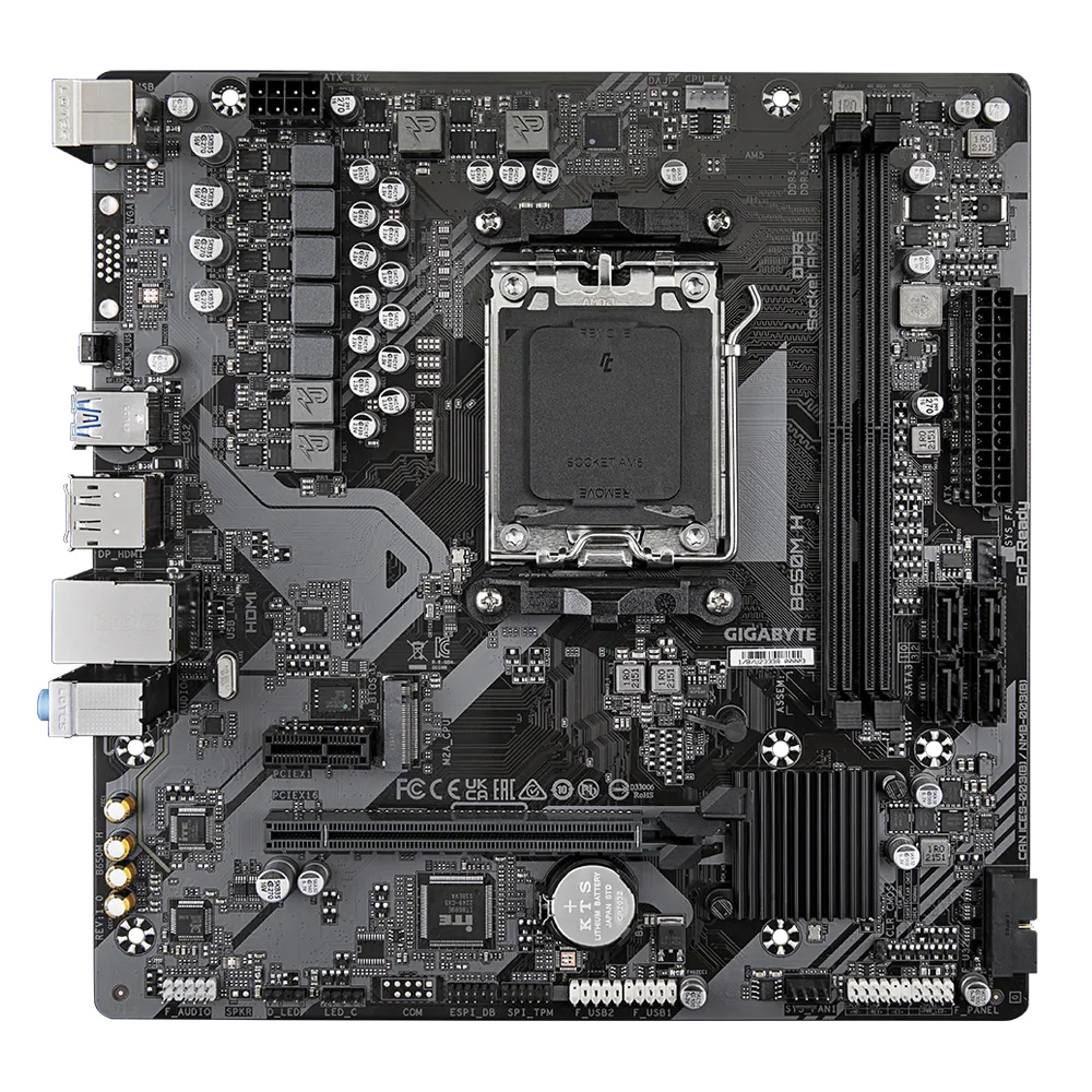 Tarjetas Madre | GIGABYTE B650M H — Tarjeta Madre , Micro-ATX, Socket AM5, AMD B650, 96GB DDR5, HDMI/DP para AMD