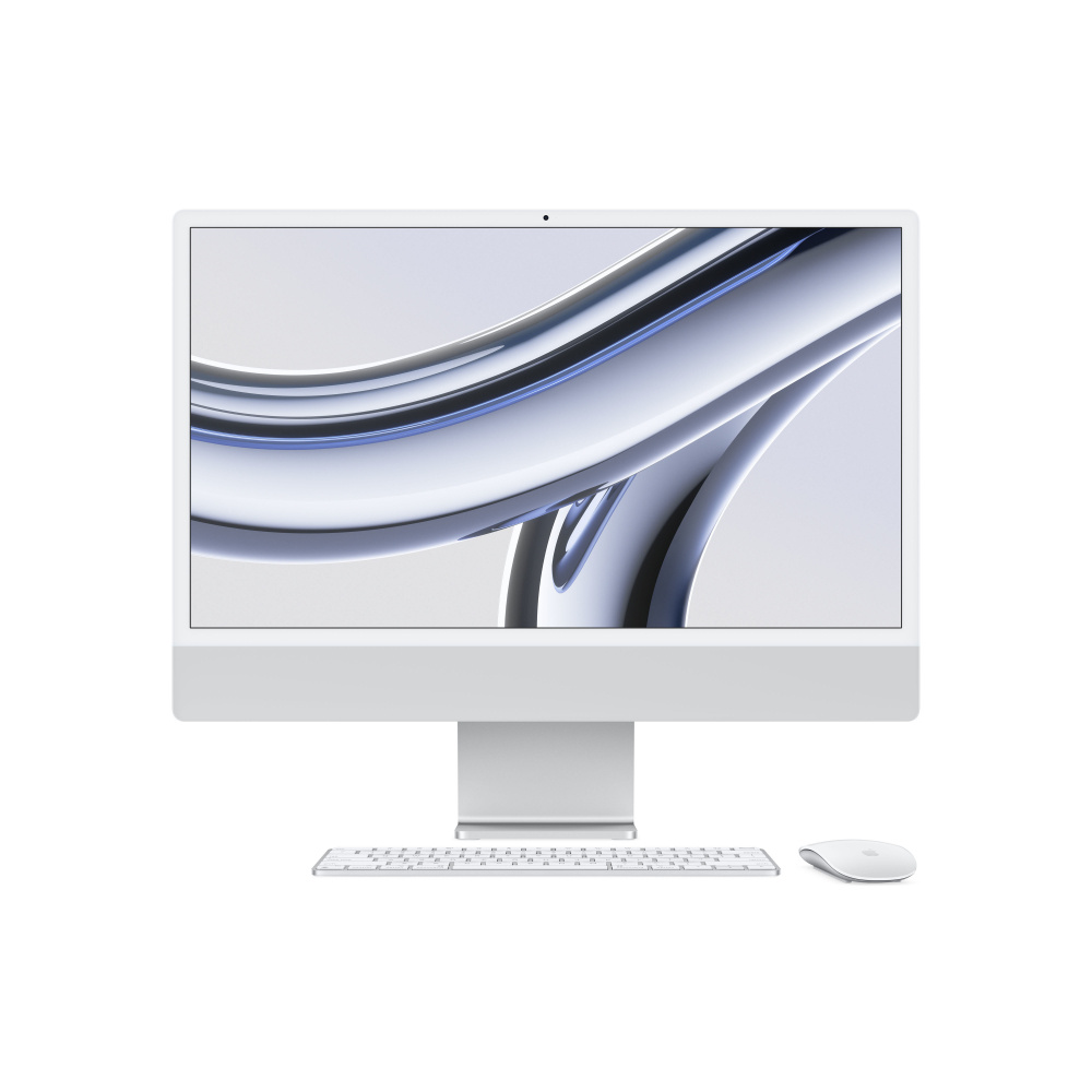 iMac | APPLE MQRK3E/A — iMac Retina 24", M3 (CPU 8 Núcleos y GPU 10 Núcleos), 8GB, 512GB, Plata