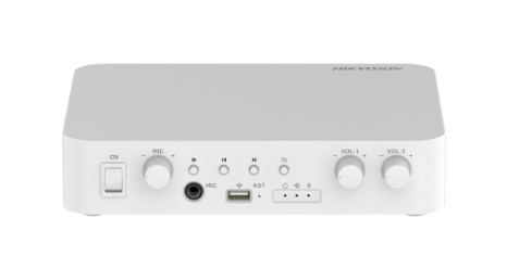 Ecualizadores / Crossover / Amplificadores | HIKVISION DS-QAE1A80G1-VB/ST — Amplificador de Audio , Alámbrico, 2 Canales, Terminales de Abrazadera, 100 - 240V