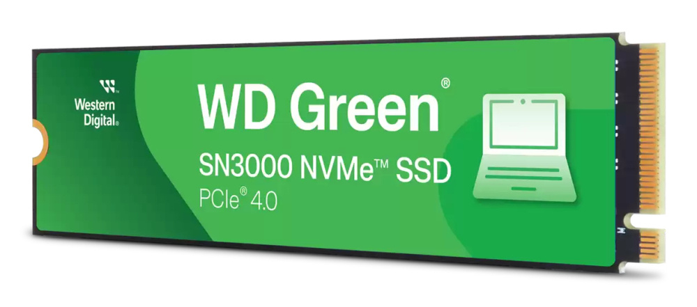 SSD | WESTERN DIGITAL WDS200T4G0E-00CPS0 — SSD WD Green SN3000 NVMe, 2TB, M.2, PCI Express 4.0, 4200 MB/s Escritura, 5000 MB/s Lectura