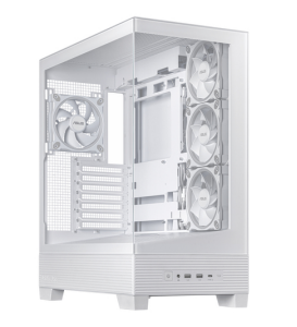Gabinetes | ASUS A31 TG WHITE — Gabinete A31 TG, Midi-Tower, ATX/Micro-ATX/Mini-ITX, USB 3.0, sin Fuente, sin Ventiladores Instalados, Blanco