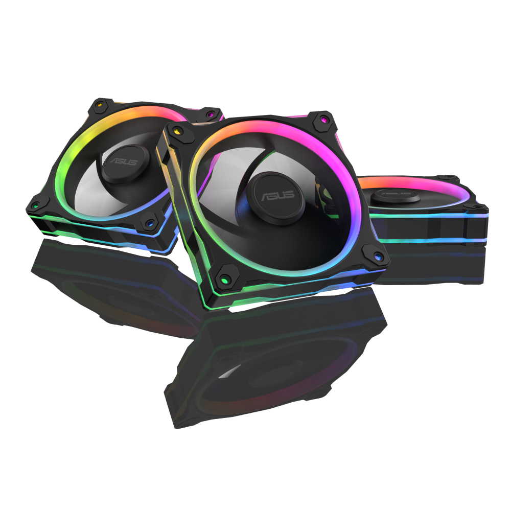 Ventiladores | ASUS 90DA00I0-B08020 — Ventilador Prime MR120, 3x 120mm, 1600RPM, ARGB, Negro