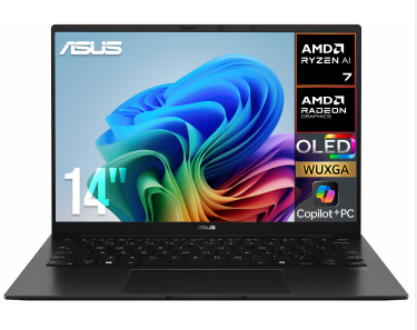 Laptops | ASUS UM3406GA-WS76T-ROW — Laptop FA-02722, 14" 1920x1200 WUXGA Táctil, AMD Ryzen AI 7 445, 16GB, 1TB SSD, Windows 11 Home, Inglés