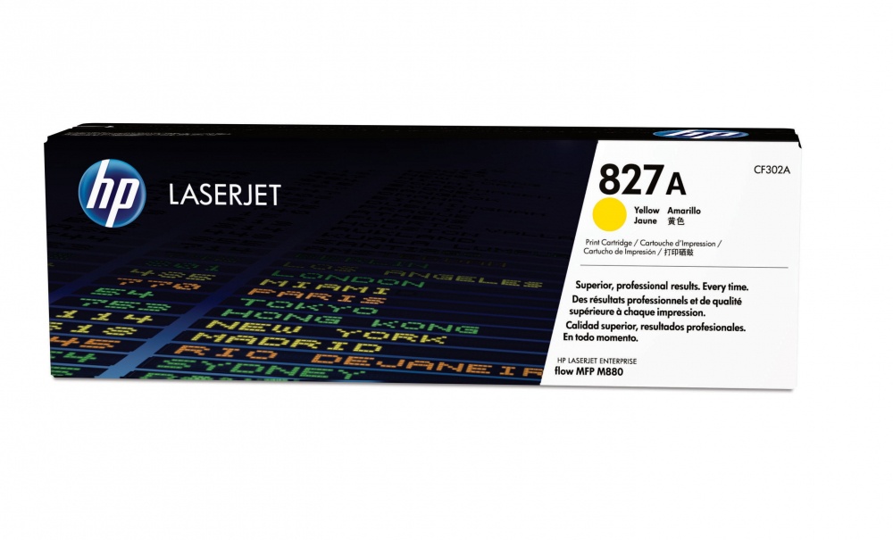 Tóner | HP CF302A — Tóner 827A Amarillo, 32.000 Páginas