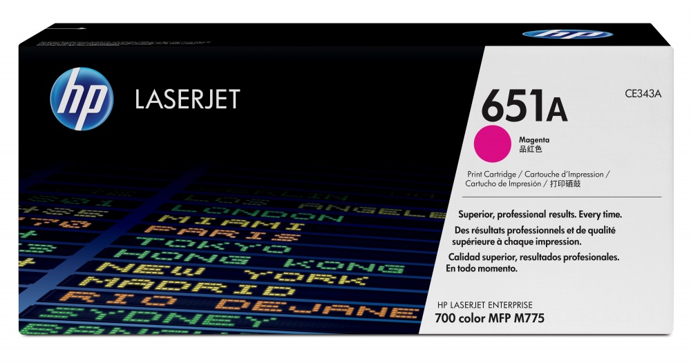 Tóner | HP CE343A — Tóner 651A Magenta, 16.000 Páginas