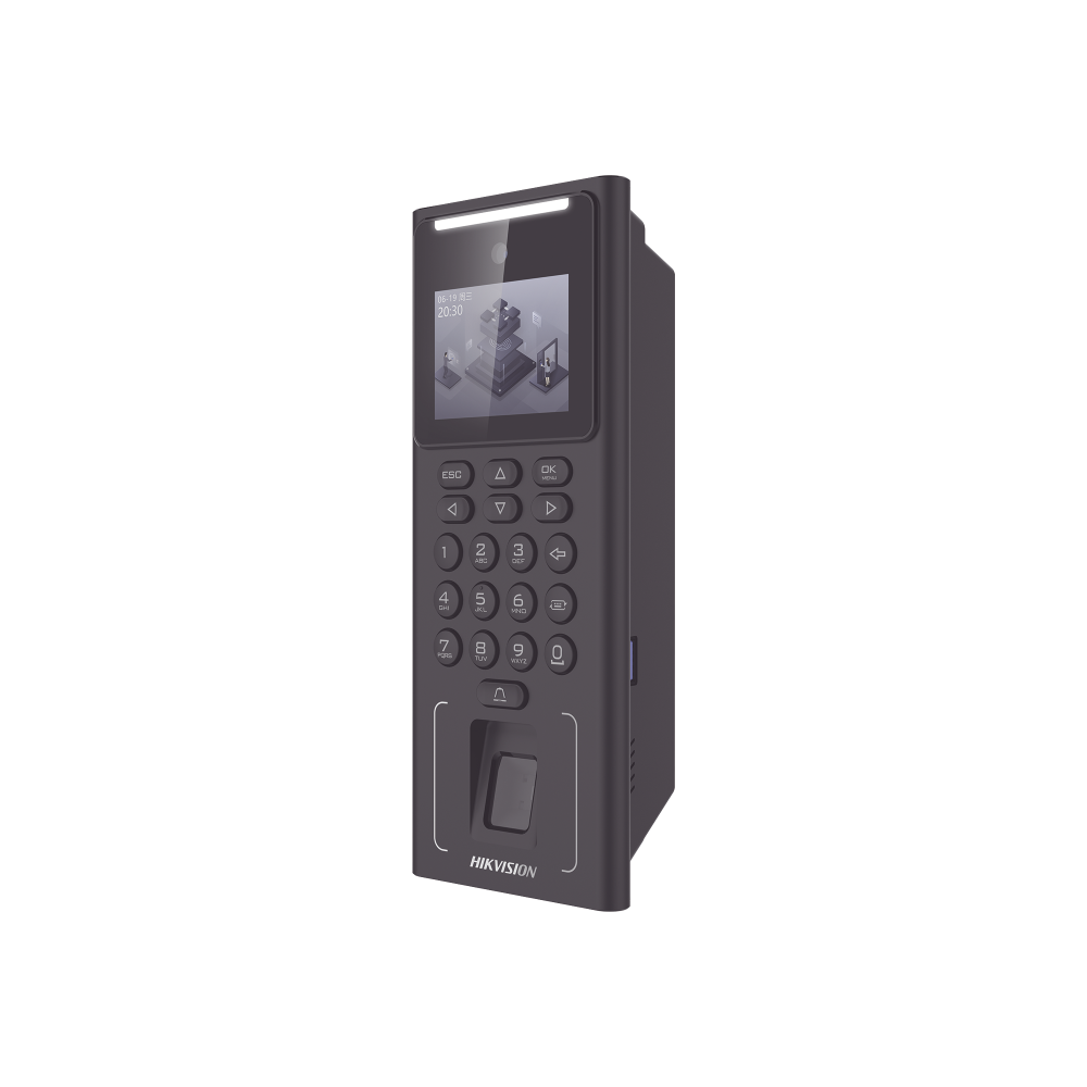 Control de Acceso y Asistencia Biométrico | HIKVISION DS-K1T321EFWX-B/S — Control de Acceso y Asistencia Biométrico , 3.000 Huellas, 3.000 Tarjetas, 500 Rostros, USB 2.0