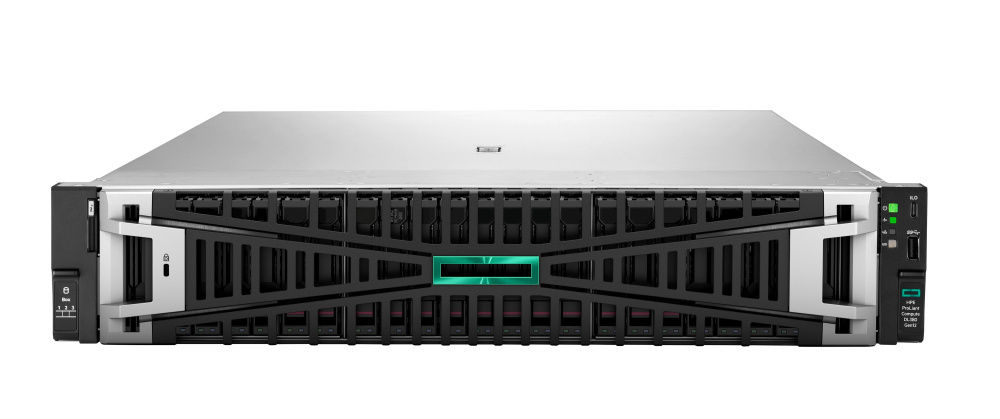 Servidores | HP ENTERPRISE P89235-DM5 — Servidor HPE DL380 G12, Intel Xeon 6505P, 64GB DDR5, 960GB, máx. 48TB, 2.5/3.5", SATA III, 2U - no Sistema Operativo Instalado