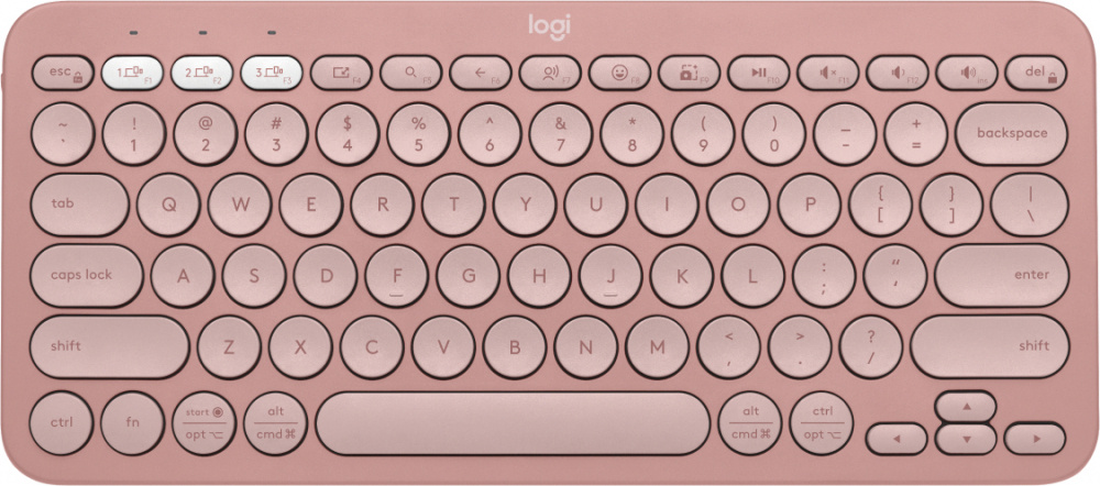 Teclados | LOGITECH 920-011785 — Teclado PEBBLE KEYS 2 K380S, Inalámbrico, Bluetooth, Rosa (Inglés)