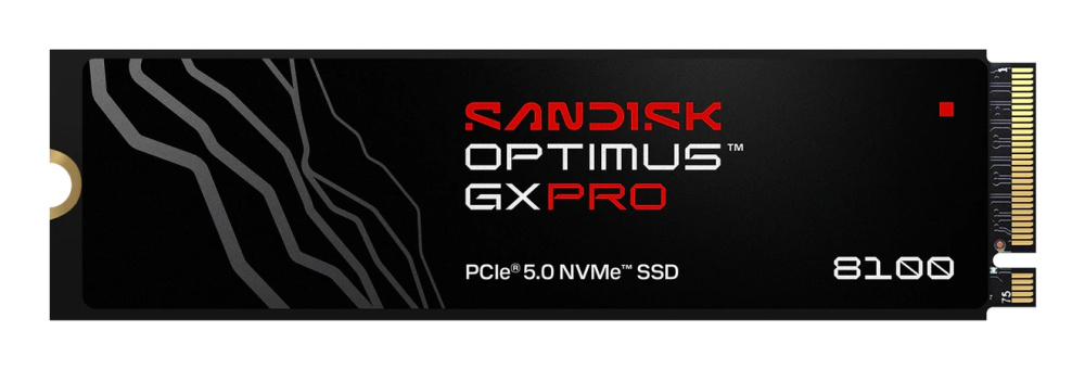 SSD | SANDISK SDSP82100TAN-000E0 — SSD Optimus GX PRO NVMe, 1TB, M.2, PCI Express 5.0, 11000 MB/s Escritura, 14900 MB/s Lectura