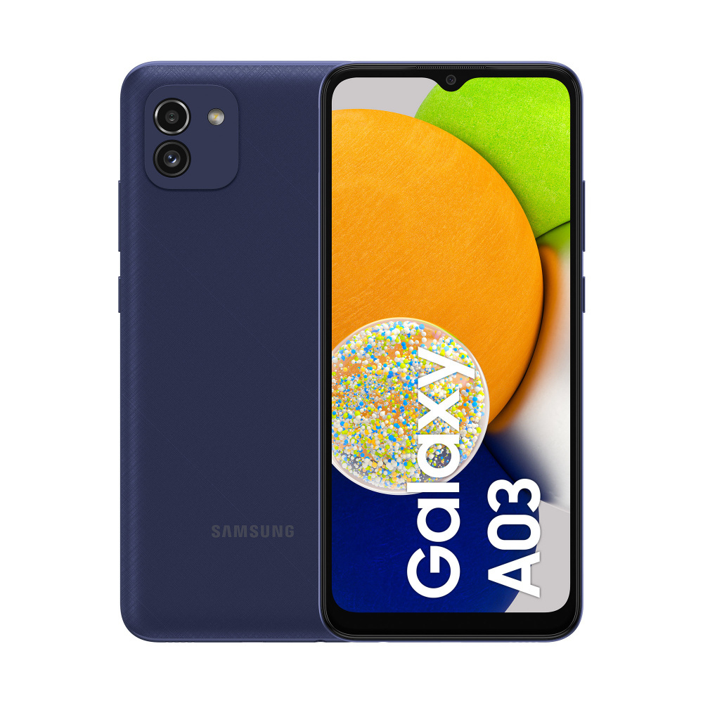 Celulares | SAMSUNG SM-A035MZBELTM — Galaxy A03 6.5" Dual SIM, 64GB, 4GB RAM, Azul