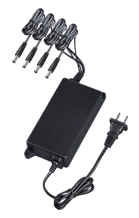Energía para Cámaras y Grabadoras | DAHUA PFM322 — Adaptador de Corriente , Entrada 100V-240V, Salida 12V, 0.7A, 4 Canales Independientes, Negro