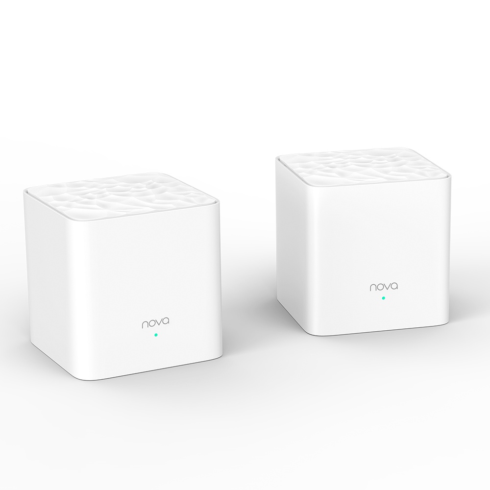 Wi-Fi en Malla | TENDA NOVAMW3-2PACK — Router Nova de Banda Dual Nova MW3 AC1200 con Wi-Fi en Malla, Inalámbrico, 1000Mbit/s, 2x RJ-45, 2.4/5GHz, 2 Antenas Internas de 6dBi - 2 Piezas