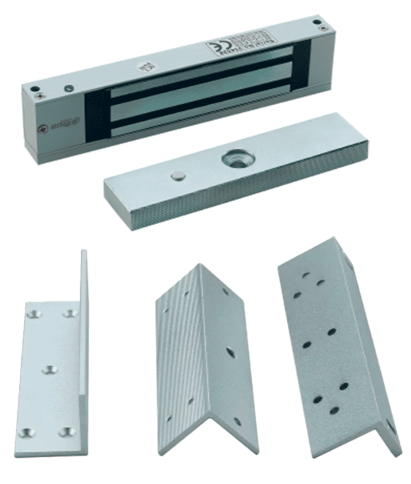 Cerraduras | DAHUA ASF500A+ASF500ZL — Cerradura Electromagnética ASF500A, 500kg, Plata