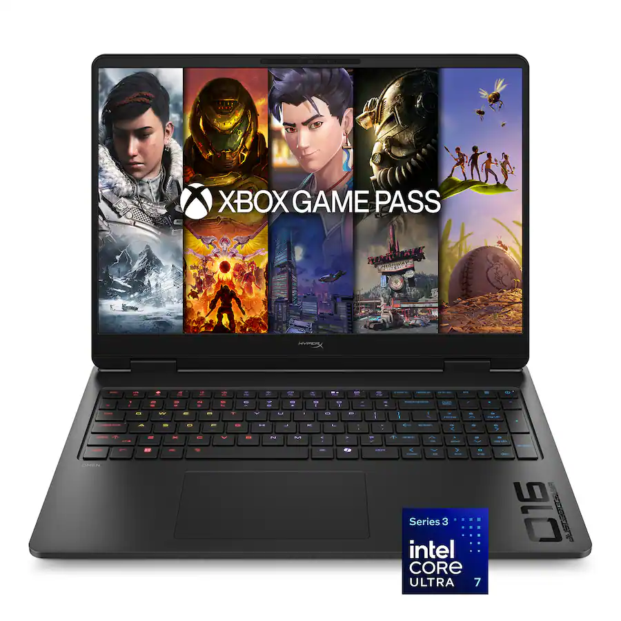 Laptops | HP D5CD0UA — Laptop Gamer HyperX OMEN 16-am2013dx, 16" 1920x1200 WUXGA, Intel Core Ultra 7 356H, NVIDIA GeForce RTX 5060, 16GB, 512GB SSD, Windows 11 Home, Inglés