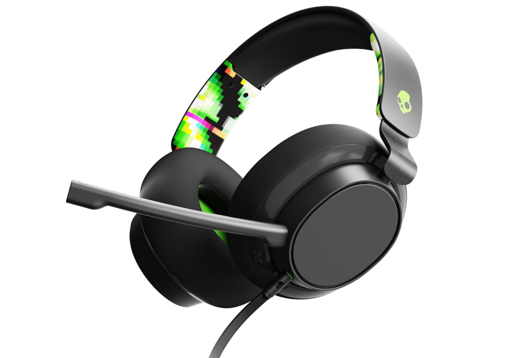 Audífonos | SKULLCANDY S6SYY-Q763 — Audífonos Gamer con Micrófono SLYR, Alámbrico, 3.5mm, para Xbox One/Xbox Series X|S/Nintendo Switch/PC/Mac, Blanco/Verde