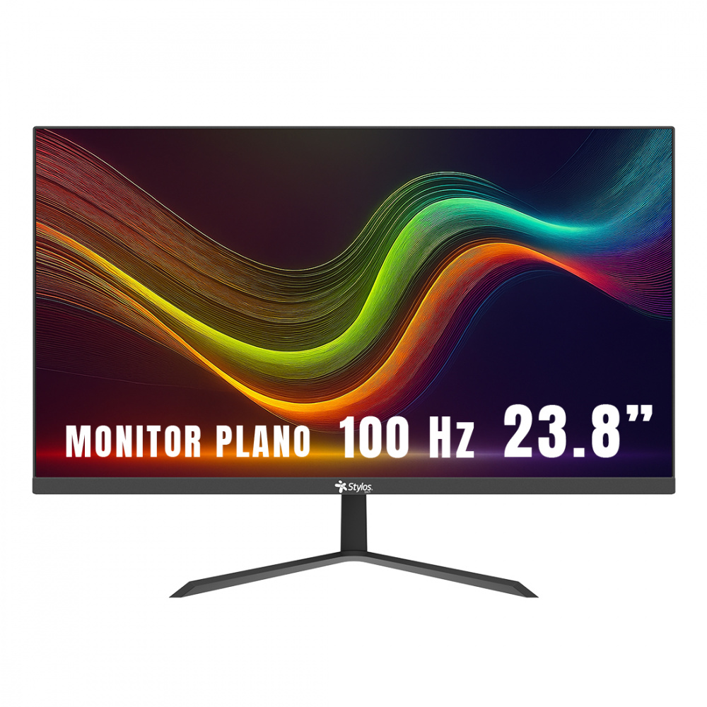 Monitores | STYLOS STPMOT7B — Monitor LED 23.8", 1920x1080 Full HD, 100Hz, HDMI, Negro