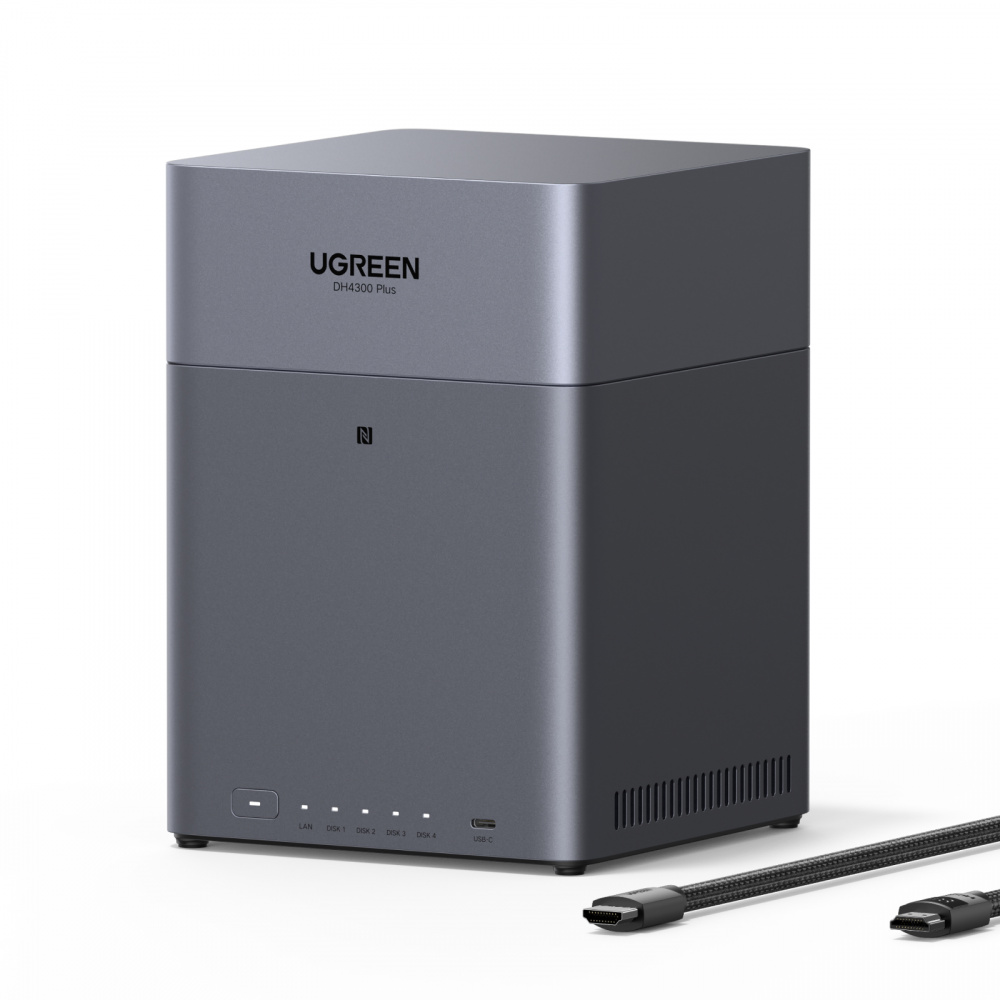 Servidores NAS | UGREEN UGR-85449 — NASync DH4300PLUS NAS, 4 Bahías RockChip RK3588C, 8GB RAM, SATA ― No Incluye Disco