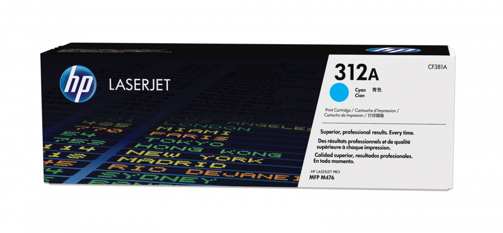 Tóner | HP CF381A — Tóner 312A Cian, 2.700 Páginas
