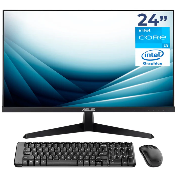 PC's de Escritorio | ASUS CNUC13P-CI316512M24TM — Computadora NUC 13 Pro, Intel Core i3-1315U, 16GB, 512GB SSD, Wi-Fi, Windows 11 Prueba + Teclado/Mouse/Monitor de 24"