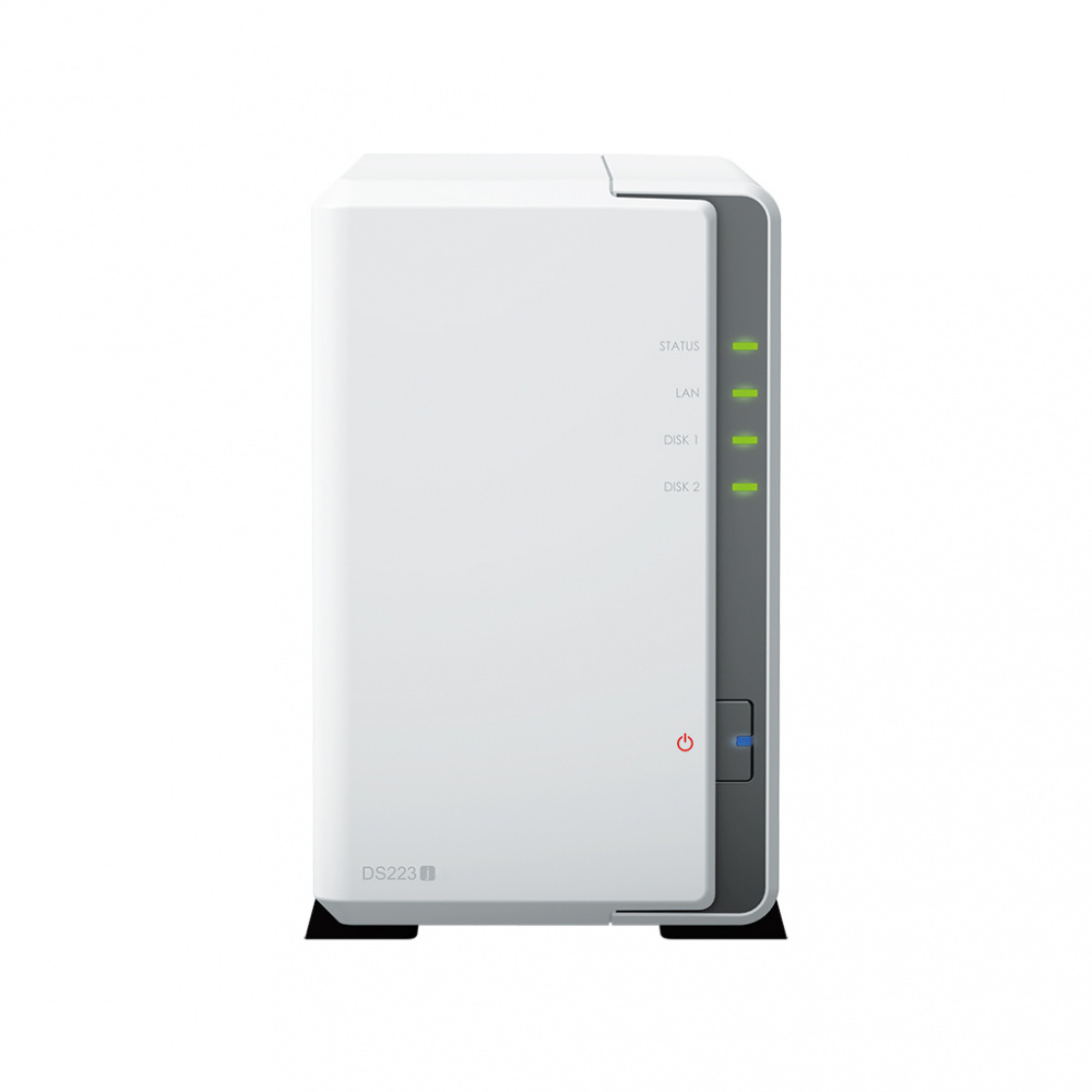 Almacenamiento NAS | SYNOLOGY DS223J — NAS de 2 Bahías, Realtek RTD1619B 1.70GHz, SATA III, Blanco ― No Incluye Disco Duro
